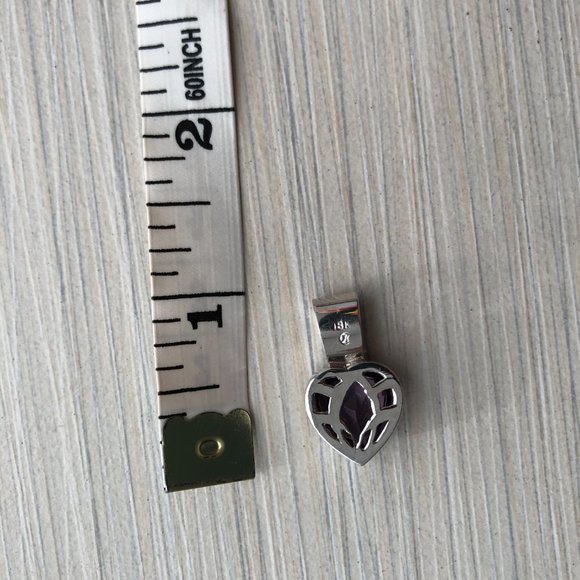 Heart pendant 18K WG - Picture 14 of 15